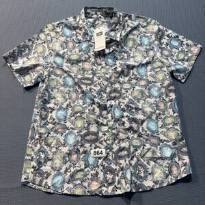 NK Short Sleeve Shirt Men  Sz L Multicolor‎ Brand New